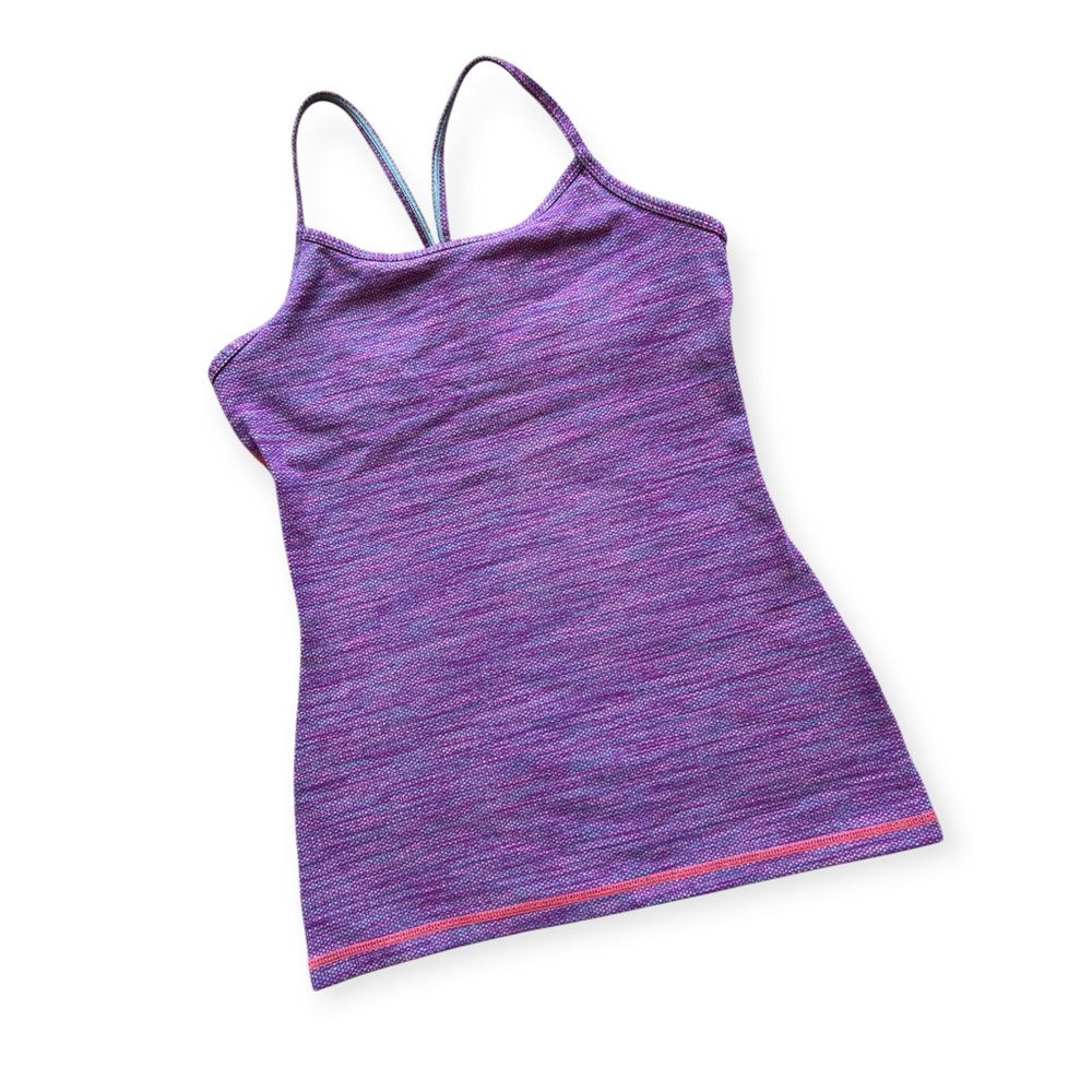 Ivivva • Girls Tumblin’ Power Y Racerback Tank Purple Spacedye • Size 14